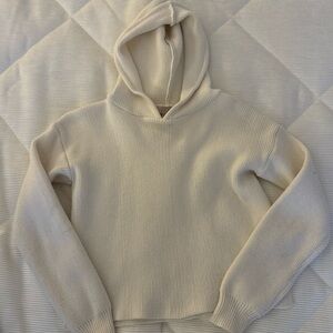 Cream Hooded Sweater